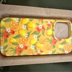 Yellow Citrus Floral Phone Case - Unbranded